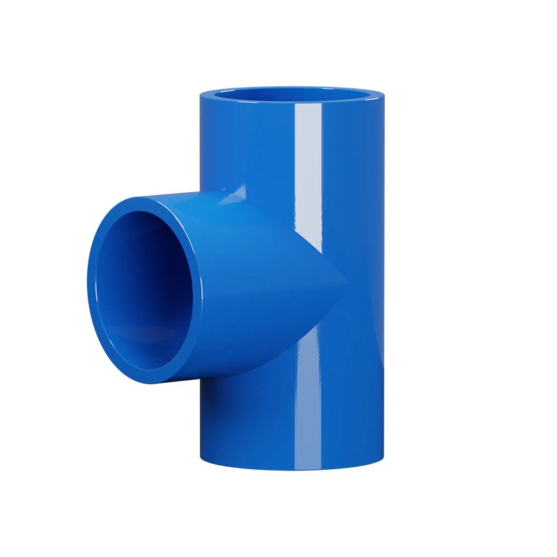 

1-20PCS 20-40mm Blue PVC Water Pipe Tee Equal Diameter Joint Fittings Water Supply Pipes Plastic Drainage Pipes