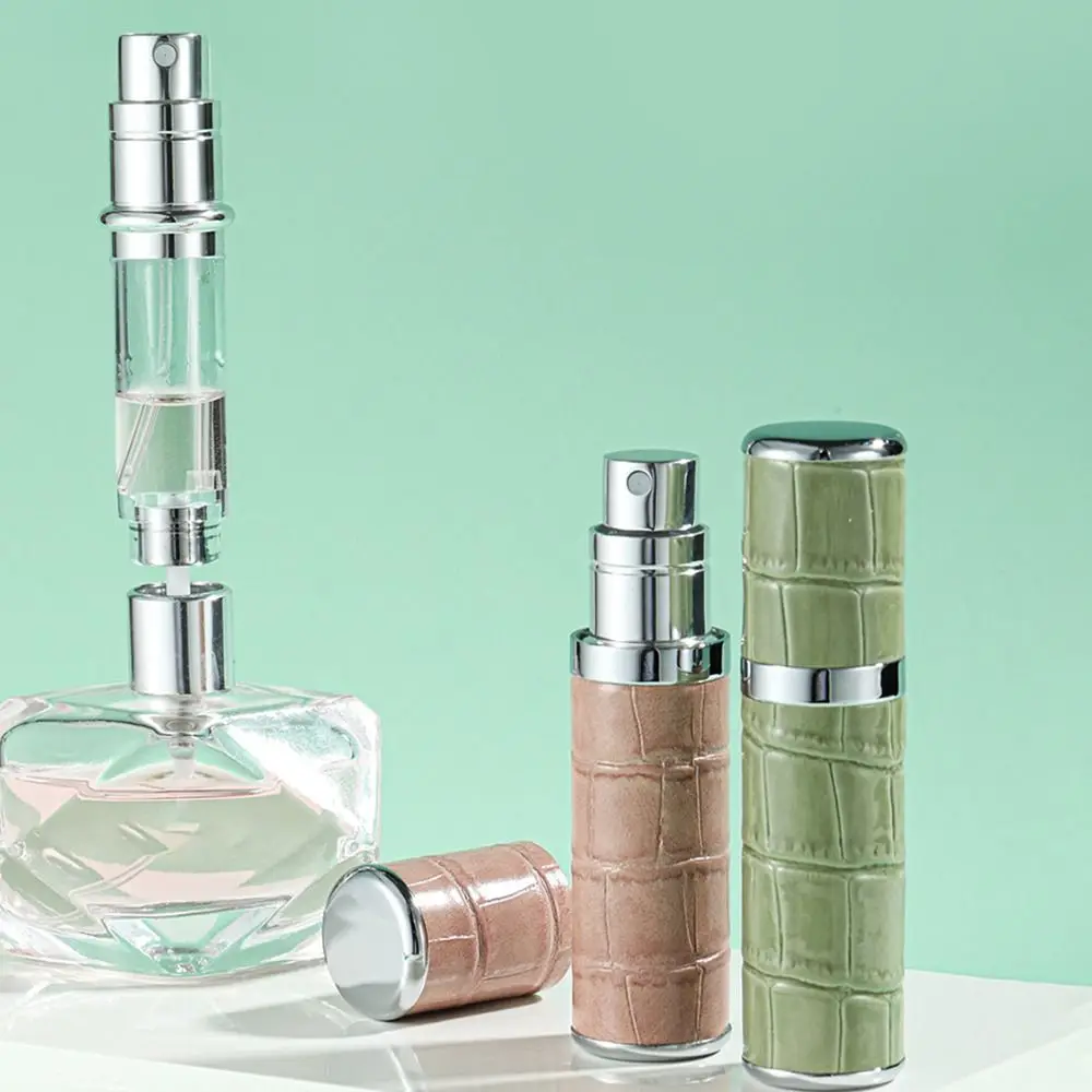 

Portable Leather Wrapped High-End Perfume Split Bottle Bottom Spray Perfume Sample Individually Packaged for Traveling