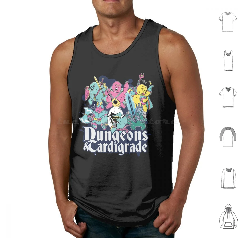 Tardigrade Rpg Team-& Tardigrades Unite! Tabletop Rpg Gamer Tank Tops Print Cotton Rpg And Tardigrade And Dnd D20