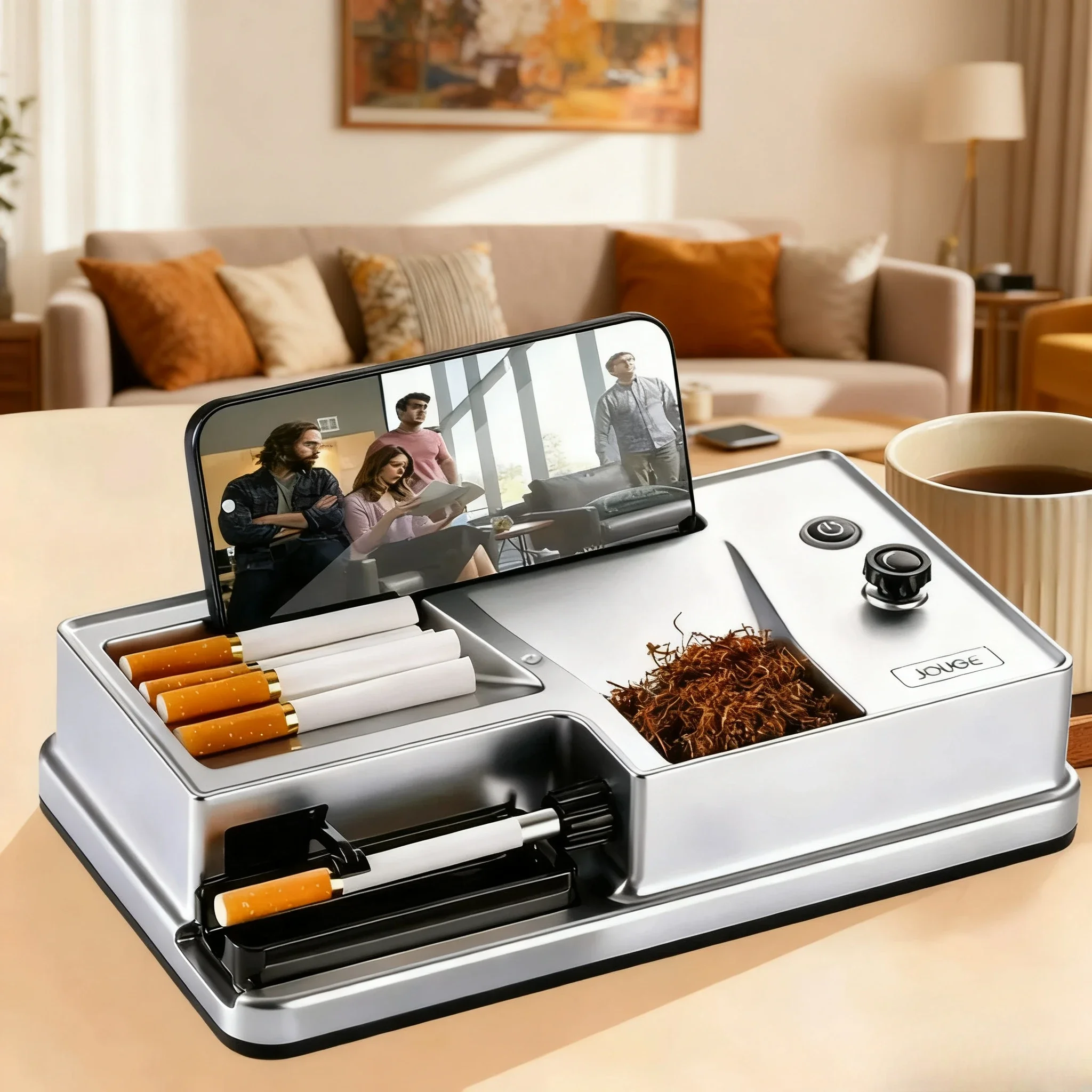 

Dual-use Electric Cigarette Rolling Machine with Infrared Sensor 6.5mm 8mm Automatic Tobacco Injector Maker Smoking Accessories