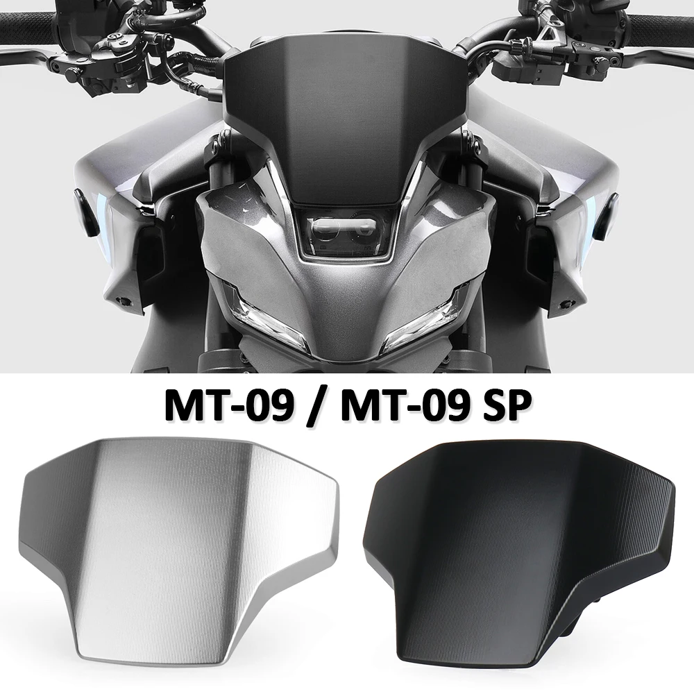 

New For Yamaha MT09 MT 09 MT-09 SP 2024 2025 Motorcycle Aluminum Sport Windshield Visor Black Silver Windscreen Deflector