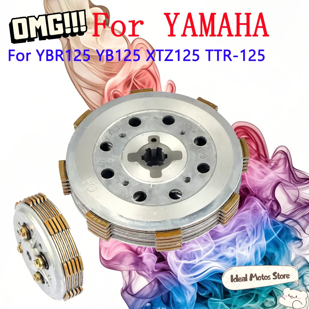 

For Yamaha YBR125 YB125 XZT125 TTR125 Motorcycle Clutch Kit Friction Plates Drum Setup High Performance Durable Clutch System