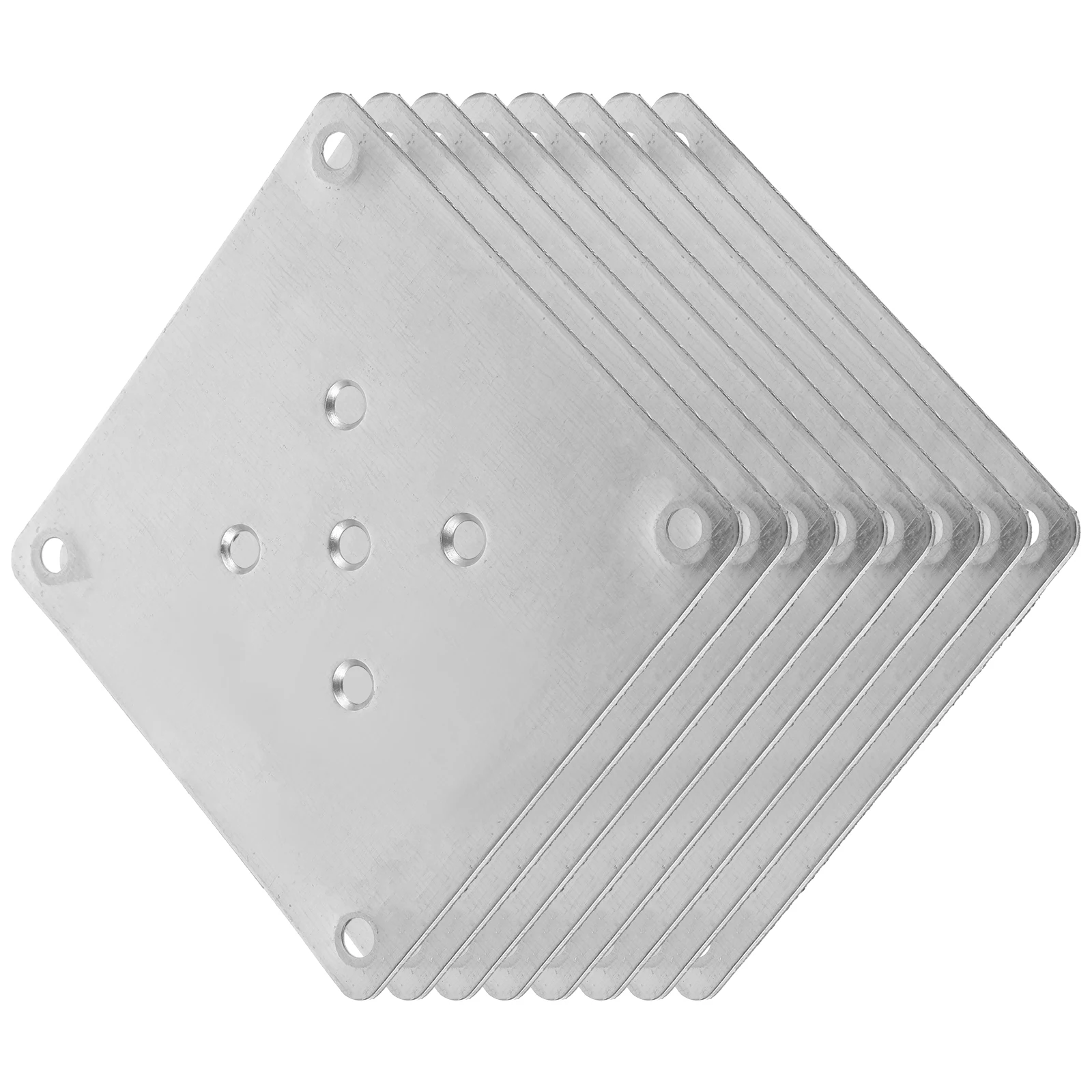 

8pcs Leg Attachment 5-Hole Durable Flat Mounting For Couch Sofa Seat Repair niture Connector Bracket Support Plate For