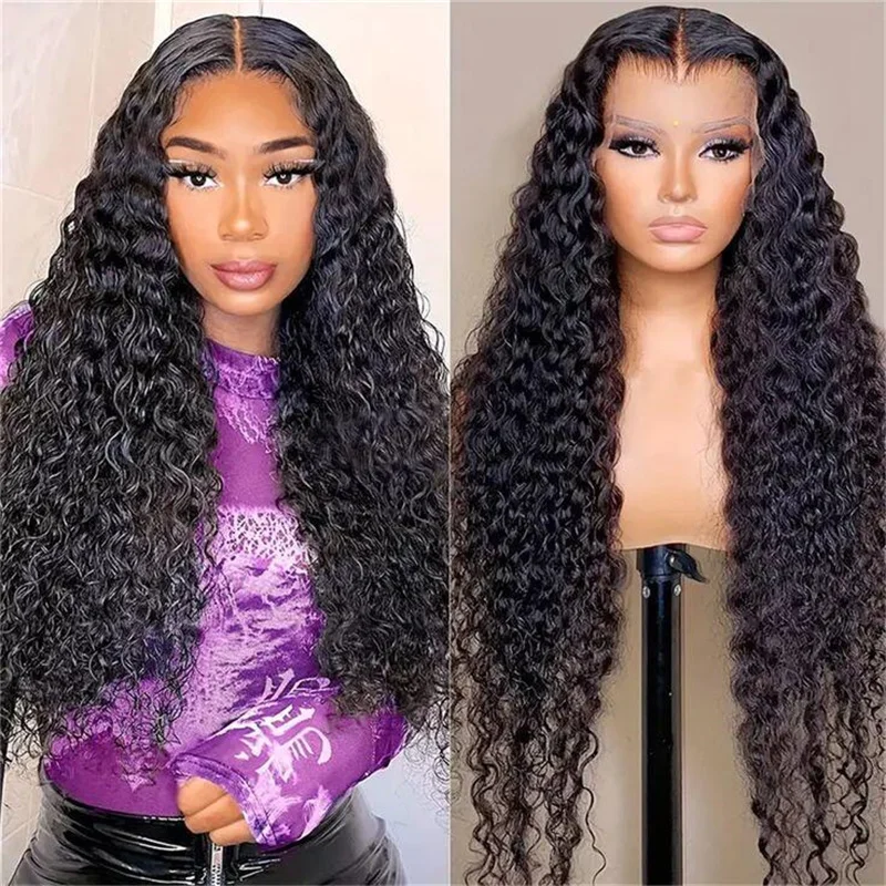 Long Soft 26 “ Kinky Curly Natural Black 180Density Lace Front Wig For Women Babyhair Preplucked Heat Resistant Glueless Daily