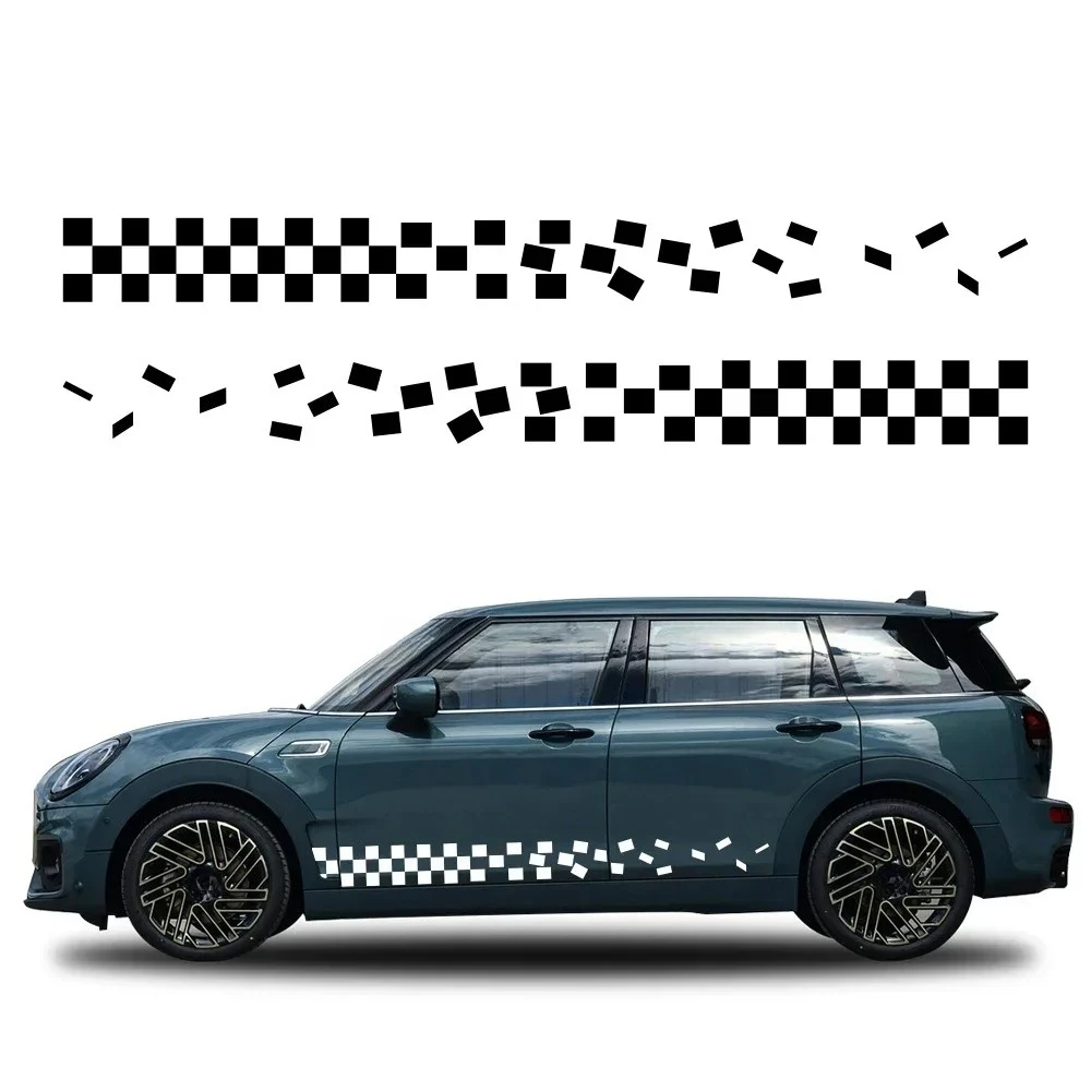 For MINI Cooper S R55 R56 R60 F55 F56 F60 F54 R61 Car Door Side Sticker Graphics Racing Sport Decal Auto Decoration Accessories
