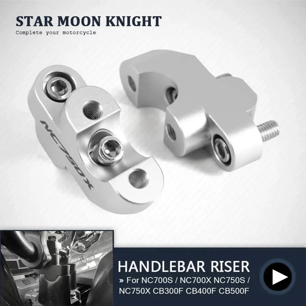 

Riser Lifting Handle bar Clamp Adapter For Honda NC 750 X NC750X NC 750 2016 - 2021 Motorcycle Accessories Handlebar Riser