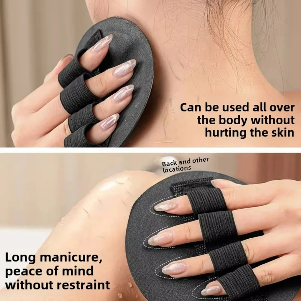 Body Exfoliating Bath Brush-Circular Scrubber for Dead Skin Removal, Painless Shower Tool, Moisturizing Bathing Towel, Skin Care