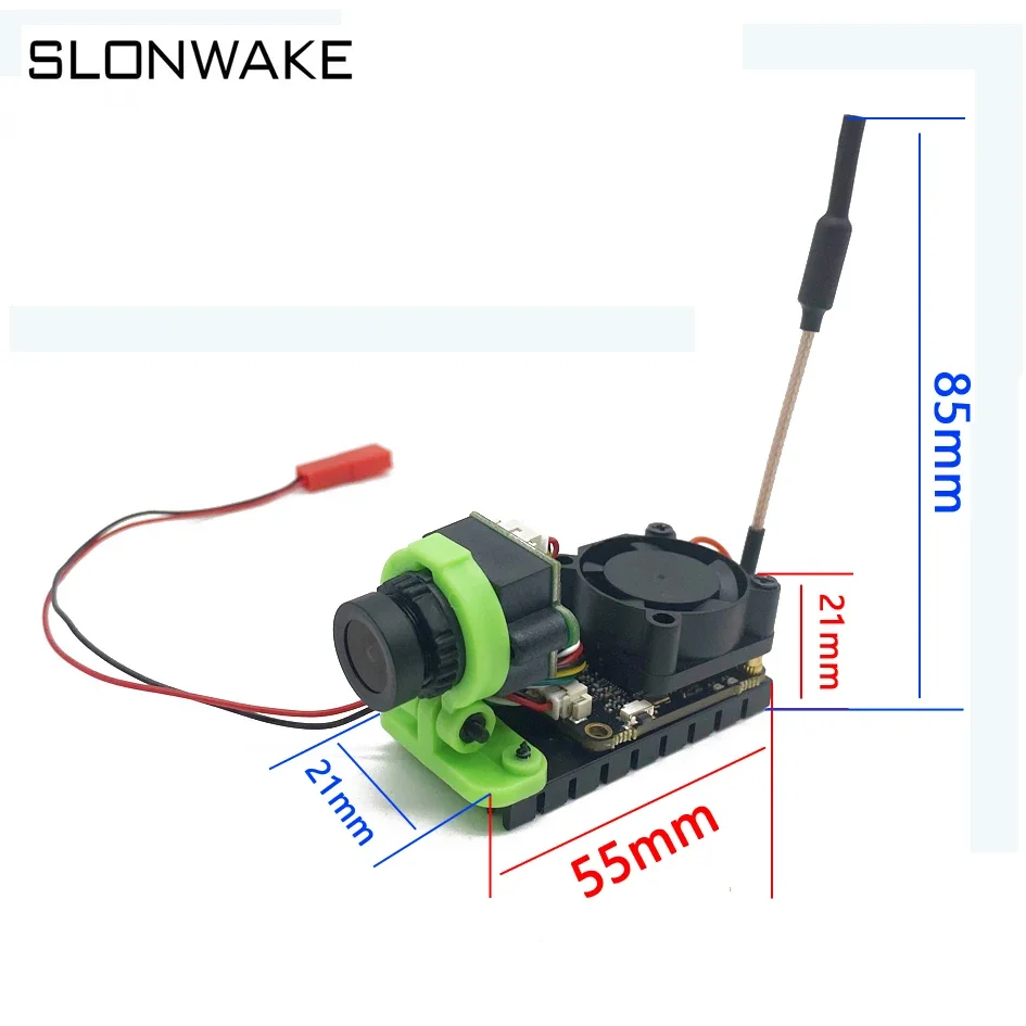 SLONWAKE 5.8G 1W VTX Camera CMOS 1000TVL Image Transmission Adjustable 7