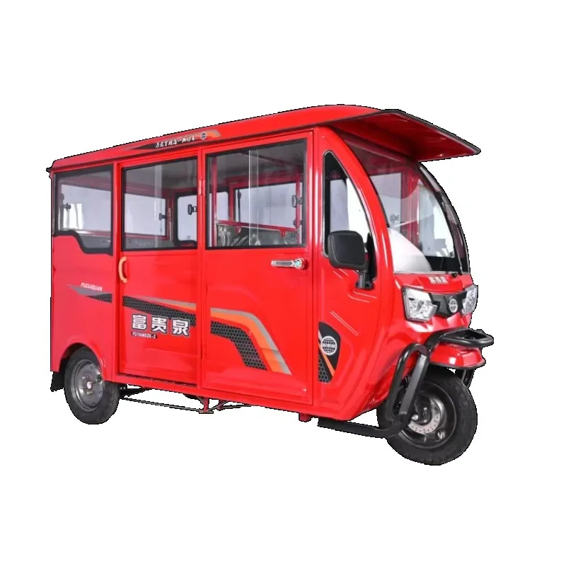 Full Cover Enclosed Adult With Cheap Price Tuktuk Taxi Big Power Passenger Tricycle 3 Wheel Electric Tricycle For Wholesale