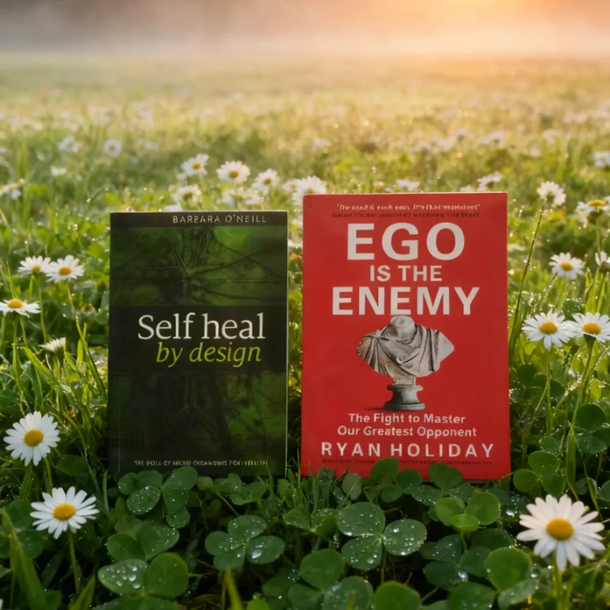 مجموعة كتبان - 《الشفاء الذاتي بالتصميم》+《Ego Is The Enemy》Dissolve Ego & Design Healing - الطريق إلى الطاقة والأصيلة بالجملة
