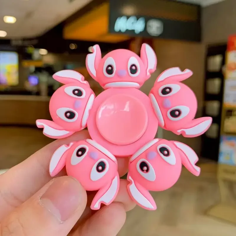Fidget Spinner Disney Stitch 360 ° Jouet anti-stress pour enfants, spinner rotatif à rotation fluide et réduction du bruit