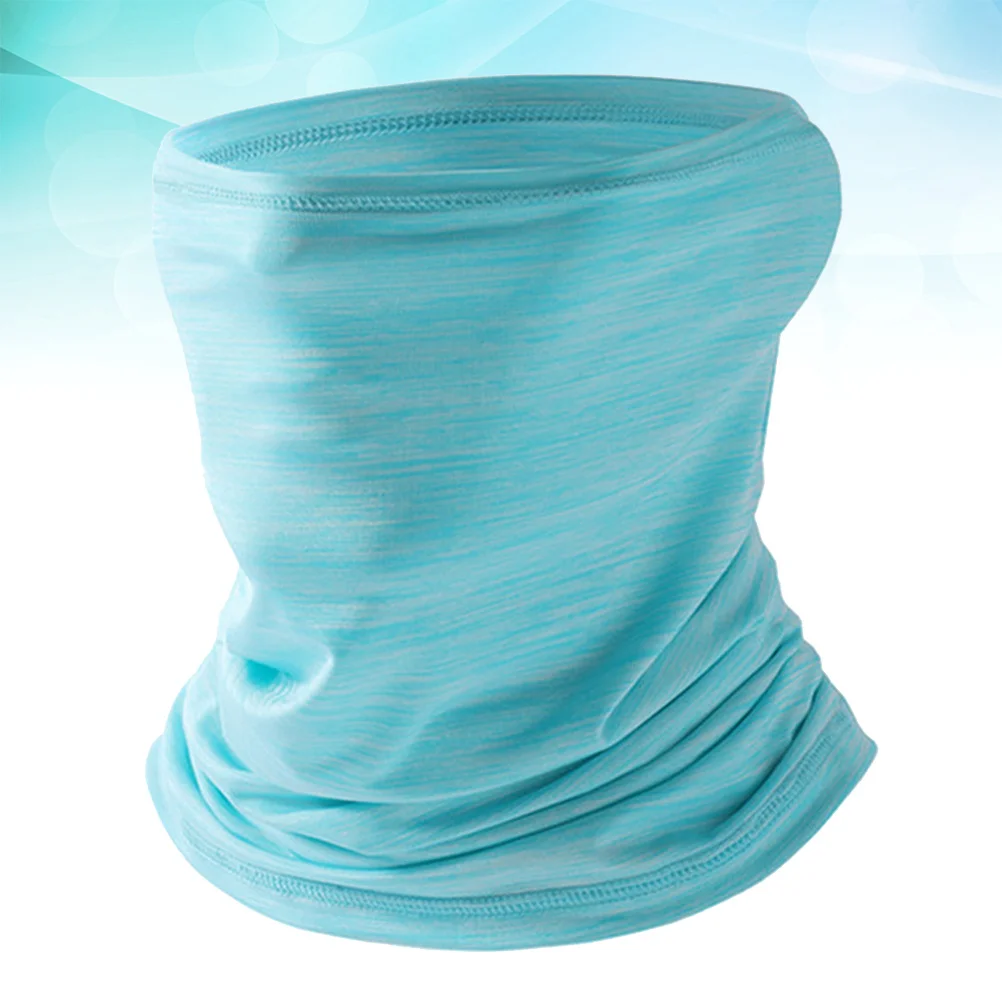 Breathable Soft Lightweight Ice Silk Scarf Face Mask Neck Gaiter for Riding Hiking Yoga Fishing Workout