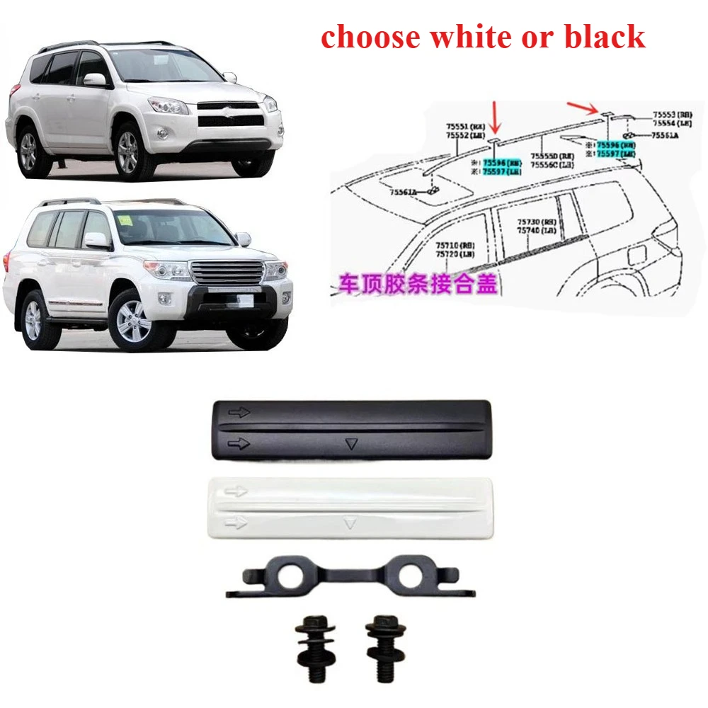 

1 set with screws Roof Rubber for Toyota Land Cruiser LC200 2009-2020 Weatherstrip for RAV4 2009-2014 Layering Seal 75596-0R030