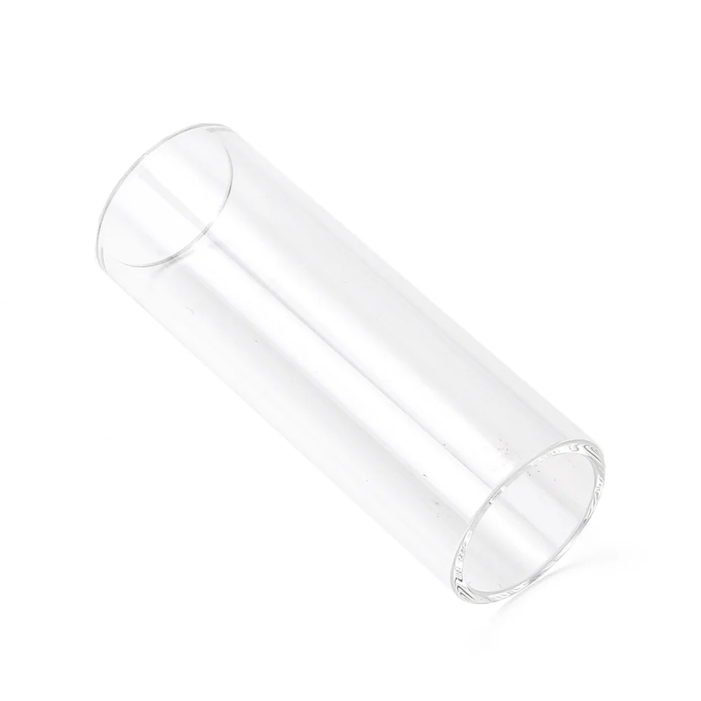 60 مللي متر عالية الجودة الزجاج الغيتار شريط منزلق لينة الأصوات رقيقة متفوقة الحفاظ على نغمة مشرق واضح الأبيض إصبع الشريحة