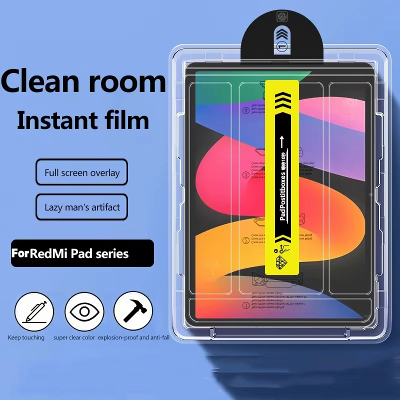 Easy to install Dust Free Tempered Glass For Redmi Pad Pro12.1 2024 Pro 5G 12.1 SE 11 8.7 XiaomiPad 7 7Pro 11.2 6 5 6S Pro 12.4