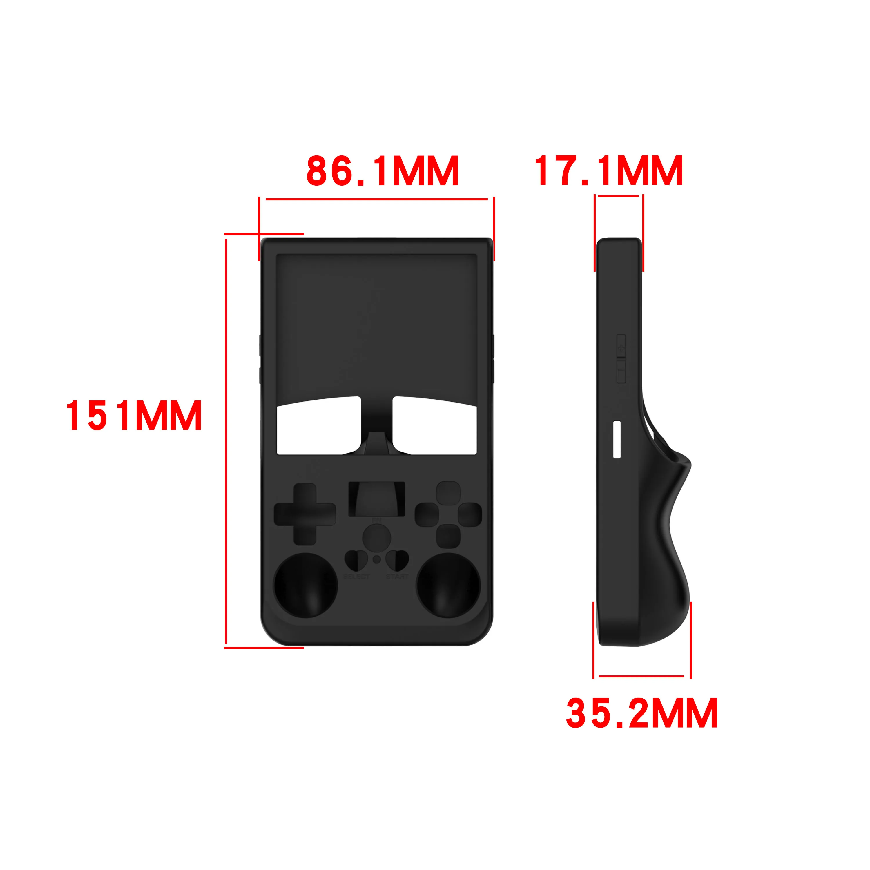 For R36 MAX Gaming Console Silicone Protective Case Simple Solid Color Drop Protection Cover