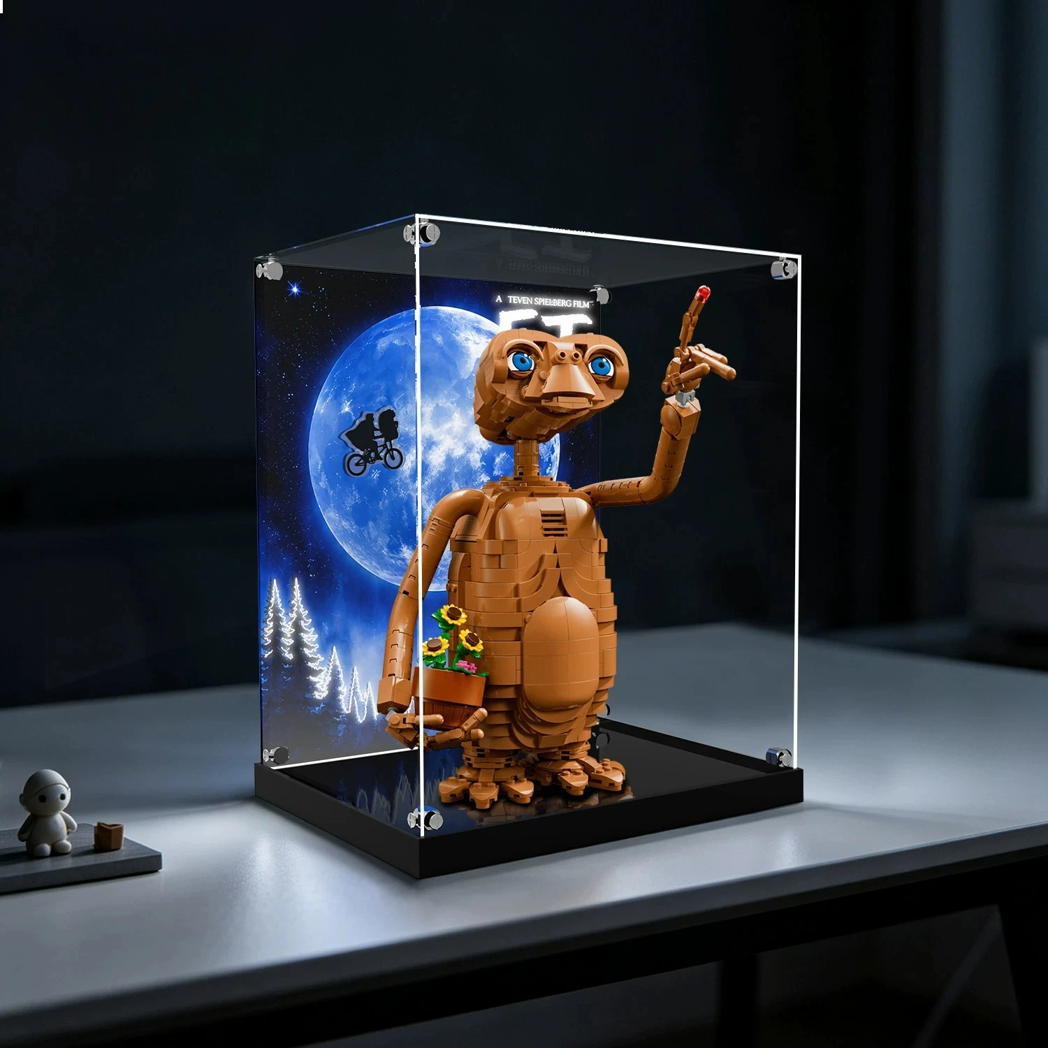 Suitable for Lego 21370 IDEAS series alien E.T. figurine display box made of transparent acrylic. A storage box for Lego models - view 3