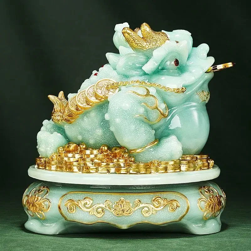 Attract Wealth Cicada Toad Golden Toad Ornaments Living Room Office Decor Gifts