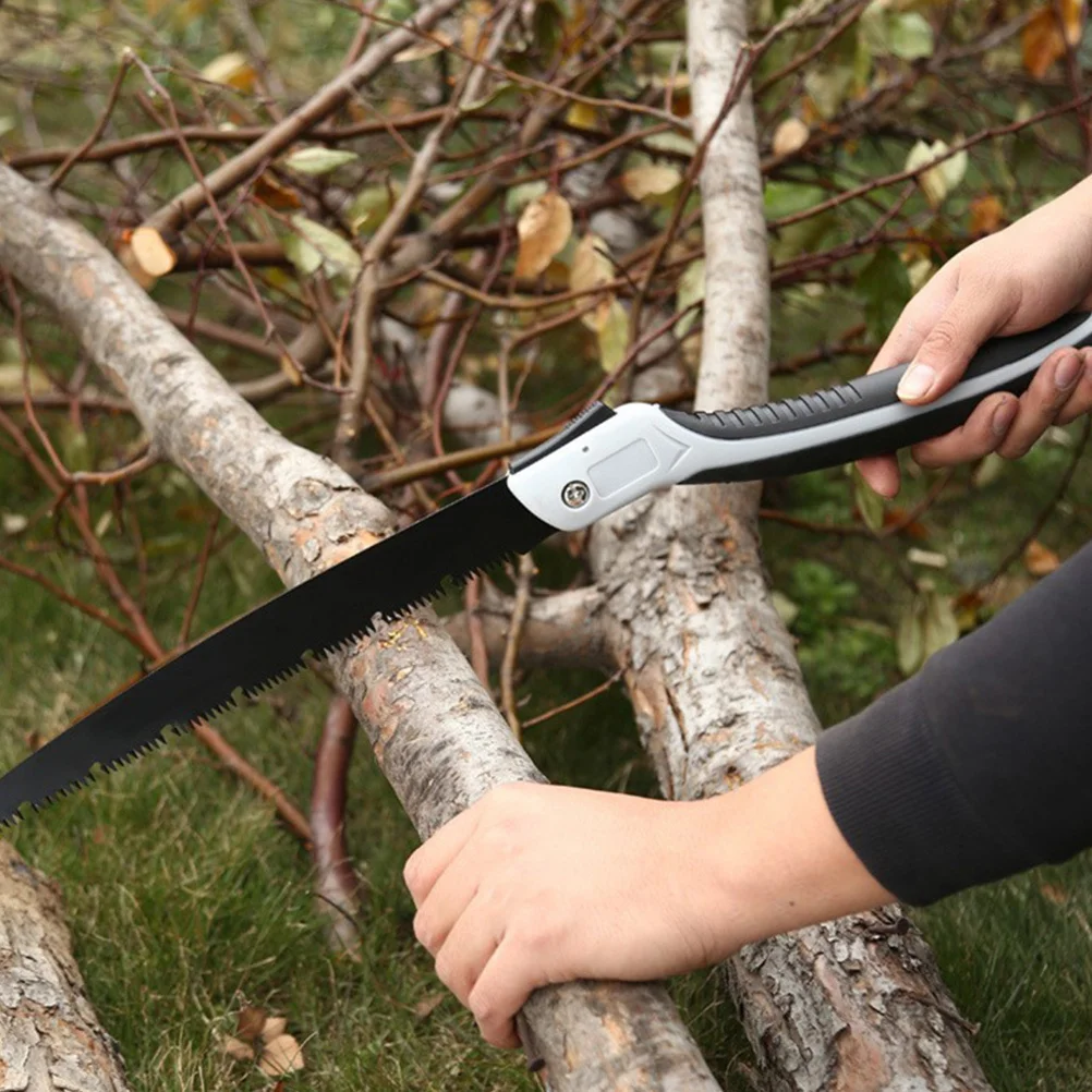 

1Pcs Garden Pruning Handsaw Folding Steel Saw Portable Hand Woodworking Tool for Cutting Branches with Comfortable Grip and Long