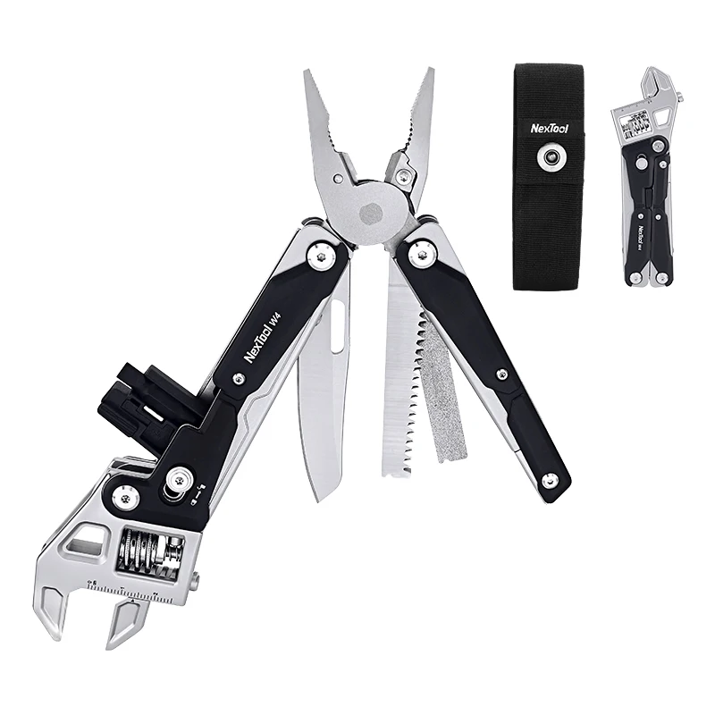 NexTool Verstelbare Sleutel W4 13-in-1 Multitool Sleutel Tang Vouwbare Schroevendraaier Zaag Handgereedschap Voor Buiten Kamperen