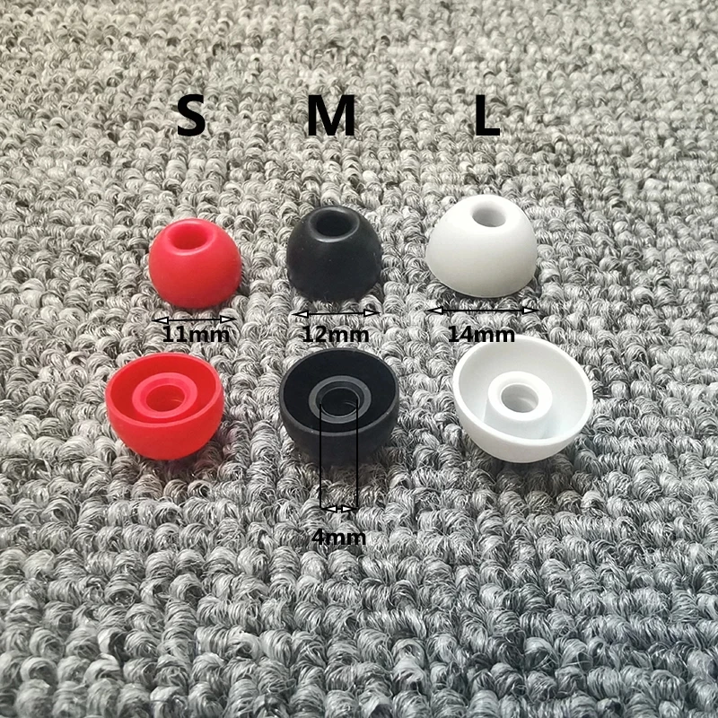 6 PCS Silicone Gel Fones de ouvido Dicas de ouvido para Beat Studio Buds TWS Fones de ouvido