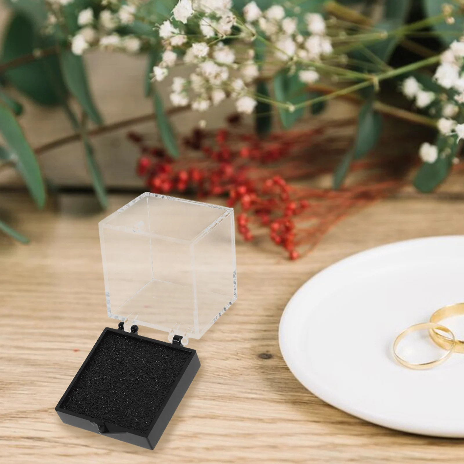 

4pcs Mineral Specimen Box Transparent Smooth Finish Snap Closure For Crystal Rock Gemstone Jewelry Collection Storage Small