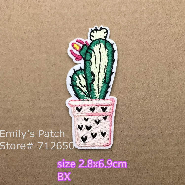Fast Shipping 10 Pcs Cacti Icecream Cupcake Fish Milk Fruit Heart Embroidered Patch Iron On Or Sew On Cartoon Motif Applique