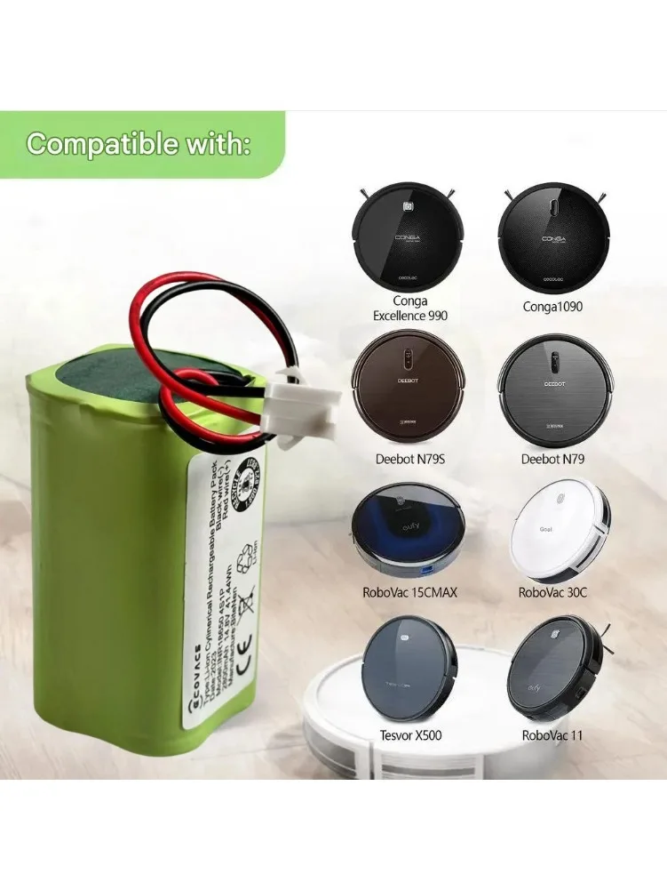 Batterie pour aspirateur Robot 14.8V INR18650 M26-4S1P, Mamibot EXVAC660, DEXP MMB-300, Gutrend Fusion 150, Neatsvor X500