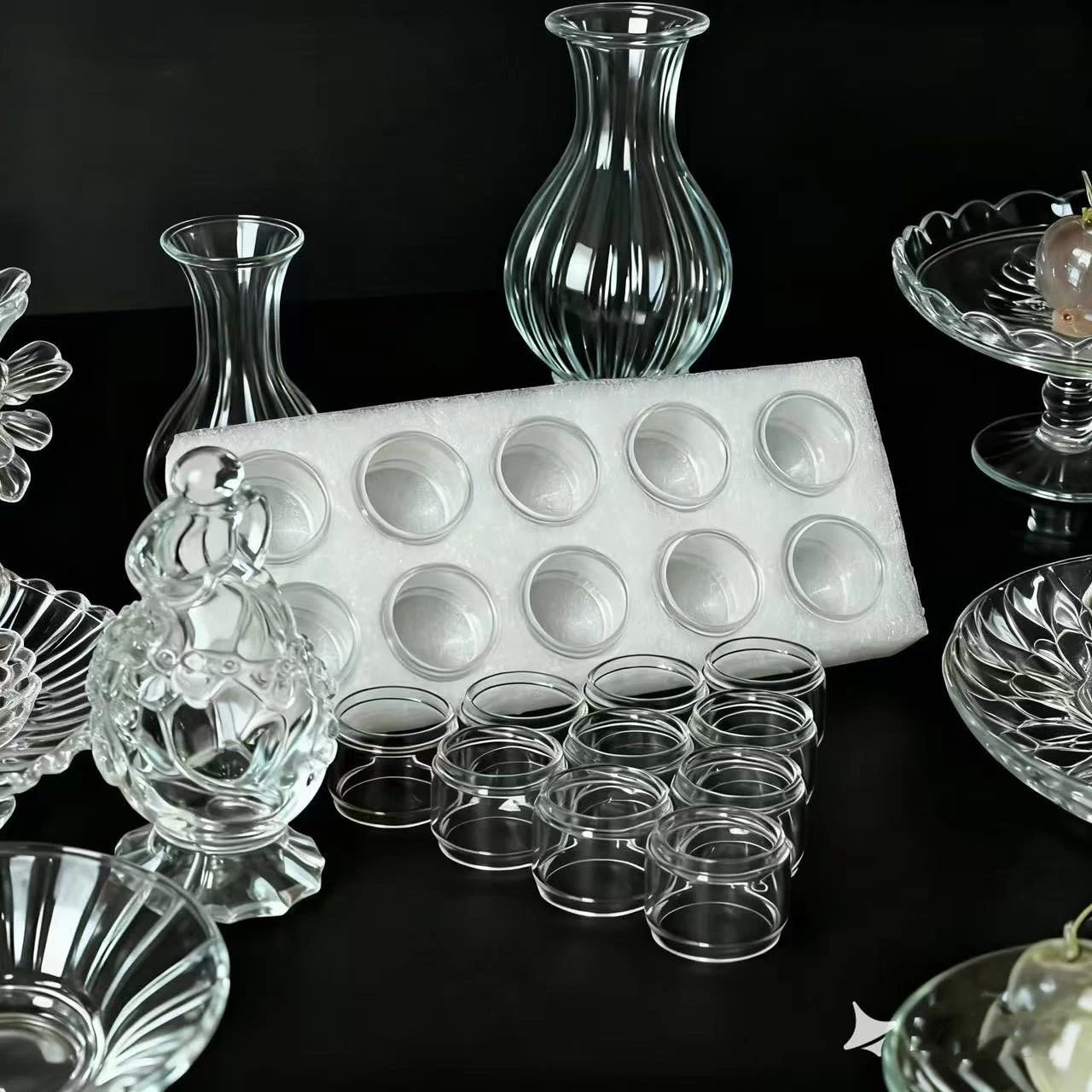 Home Glass Decor 160pcs Clear Glass Crafts Bulb Fat, Straight Normal Replacement nrg,gen,skrr,sky solo,plus,s Glass Miniatures