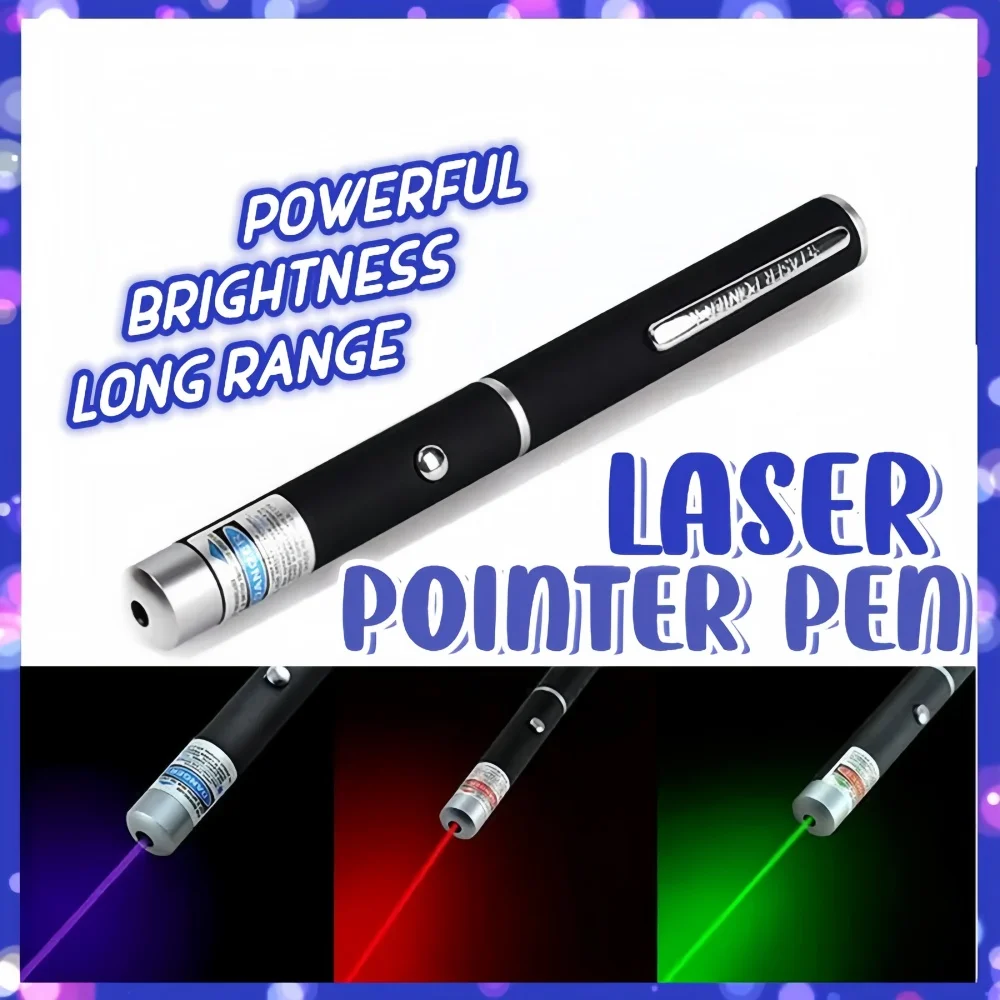 Mini Tragbarer LED Grün-Rotlicht Laserpointer (Batterien nicht enthalten) Laserstift Interaktives Kratzspielzeug für Katzen