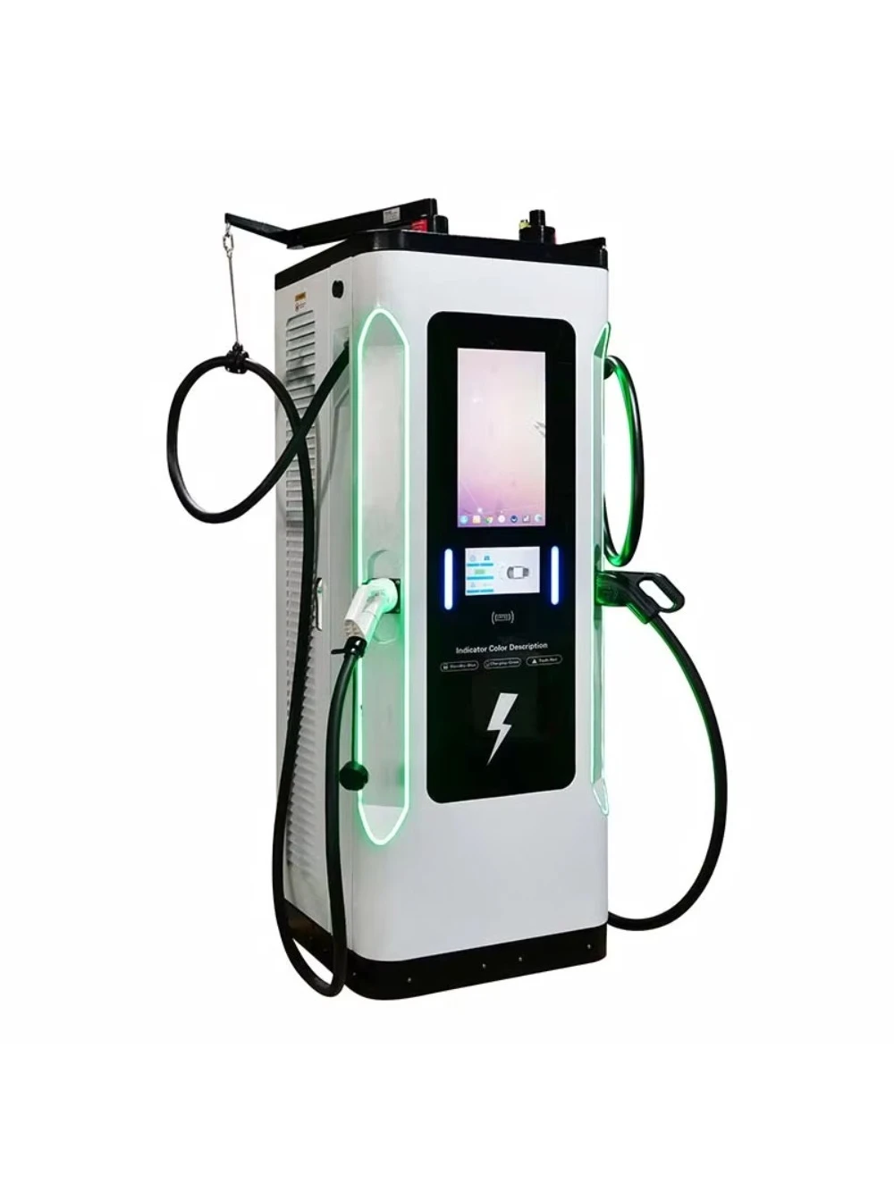 High-quality New Bluesky CDZ-YE 180KW GB/T Dual-gun DC Fast Charging Station with 22 Inch Advertisement Screen