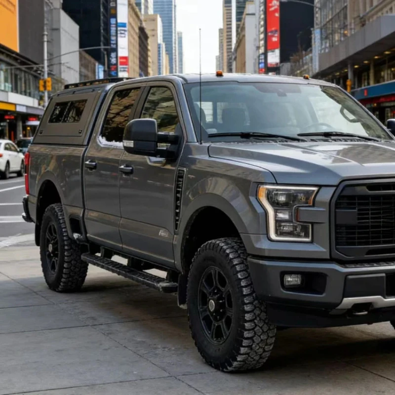 

High Quality 6FT 6.5FT 5.5FT 5FT Canopy Truck Topper Accessories Pickup Tacoma Shark F150 DMAX Tundra