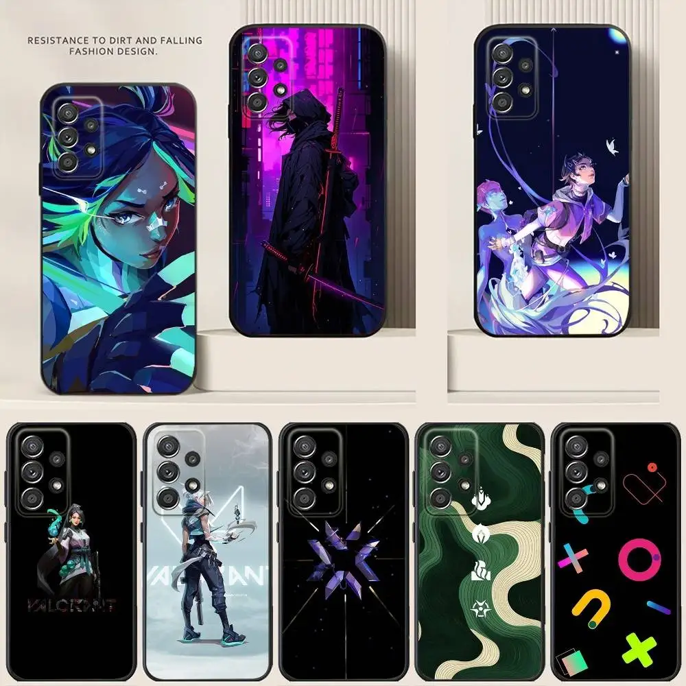 

Valorant Phone Case For Samsung S24,21,22,23,30,Ultra,20,Plus,Note,10,9,5G Black soft silicone case