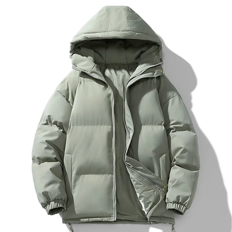 

Men Winter Jacket Mens Streetwear Hip Hop Parka Korean Black Clothes Puffer Jackets Men Hooded Thick Warm Colorful Bubble Coat
