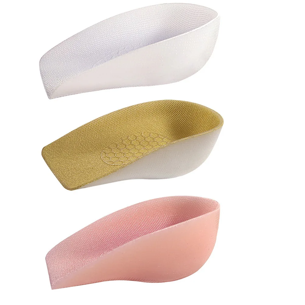 

1 Pair Invisible Insoles 3.5Cm Height Increase White Silicone Heel Pads For Men Women Lightweight Non-Slip Translucent Inner