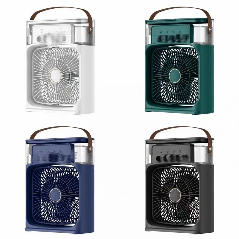 Cooling Spray Fan Desktop Powerful Electric Fan for Student Dorm Office Quiet High Wind Speed Mini Fan