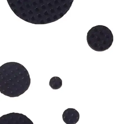 500PCS Black Conductive Silicone Rubber Keypad Pad 1.5mm To 8mm High Elasticity  Button For Electronic Remote Control