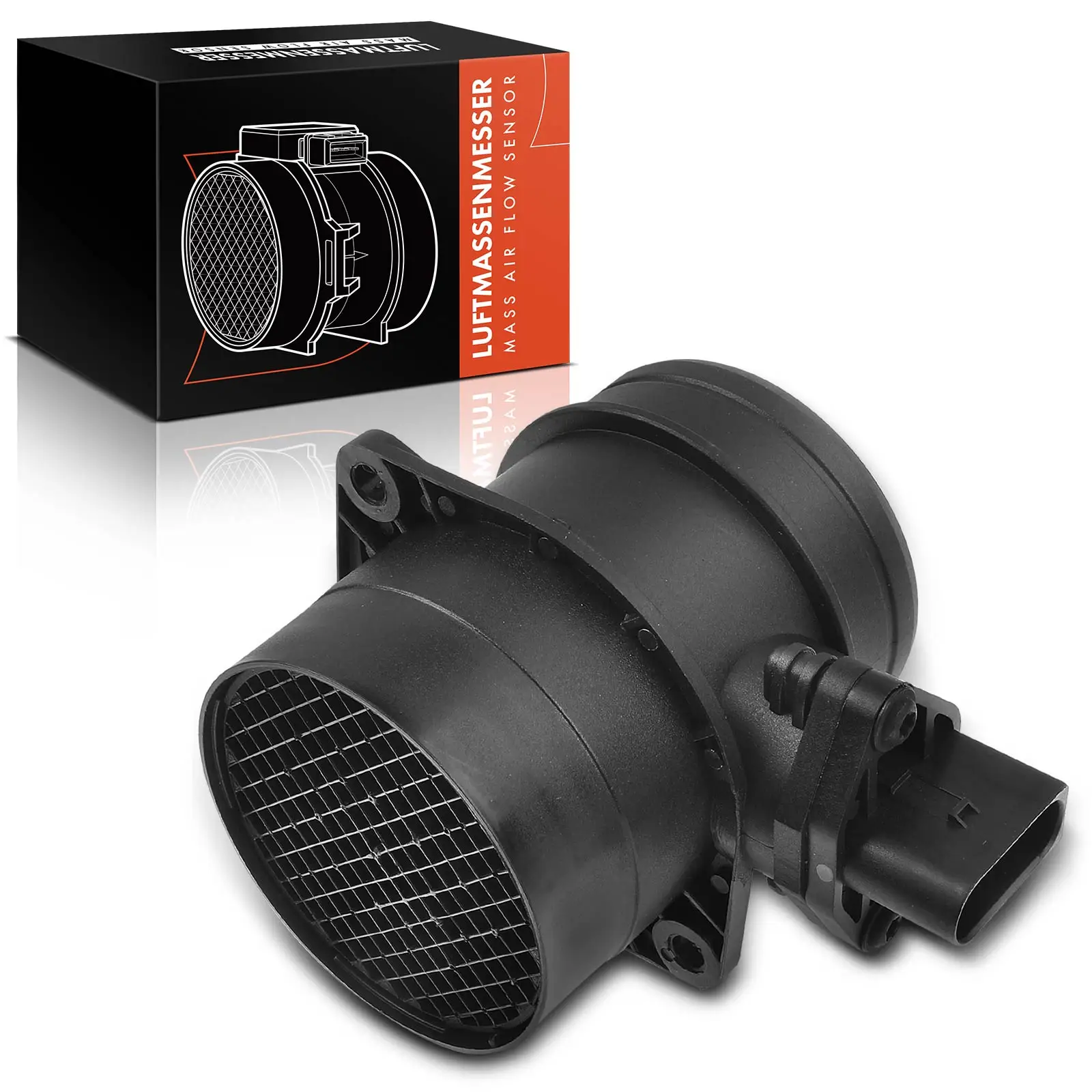 Frankberg 1x Luftmassenmesser für VW Golf IV 1J1 Jetta III 1K2 New Beetle 1C1 9C1 1Y7 Phaeton 3D1 3D2 3D3 3D4 3D6 3D7 986280221