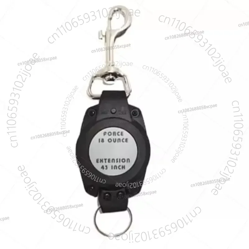 Scuba Retractable Holder-stainless Steel Wire-gate Carabiner Clip 18*5.5 Cm