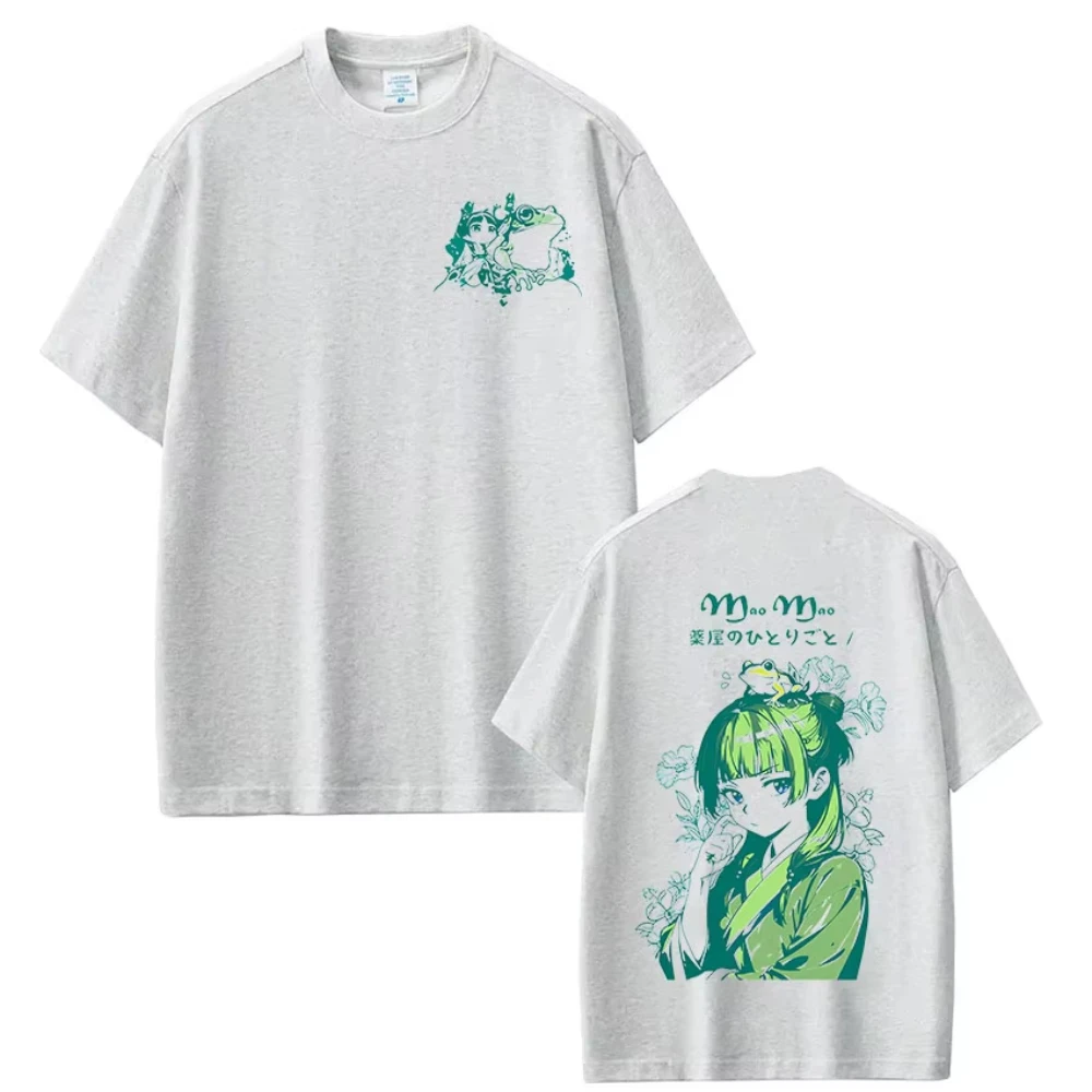 The Apothecary Diaries Maomao Double-Sided Printed T-Shirt Kusuriya No Hitorigoto Anime Cotton Tee Unisex Casual Short Sleeve