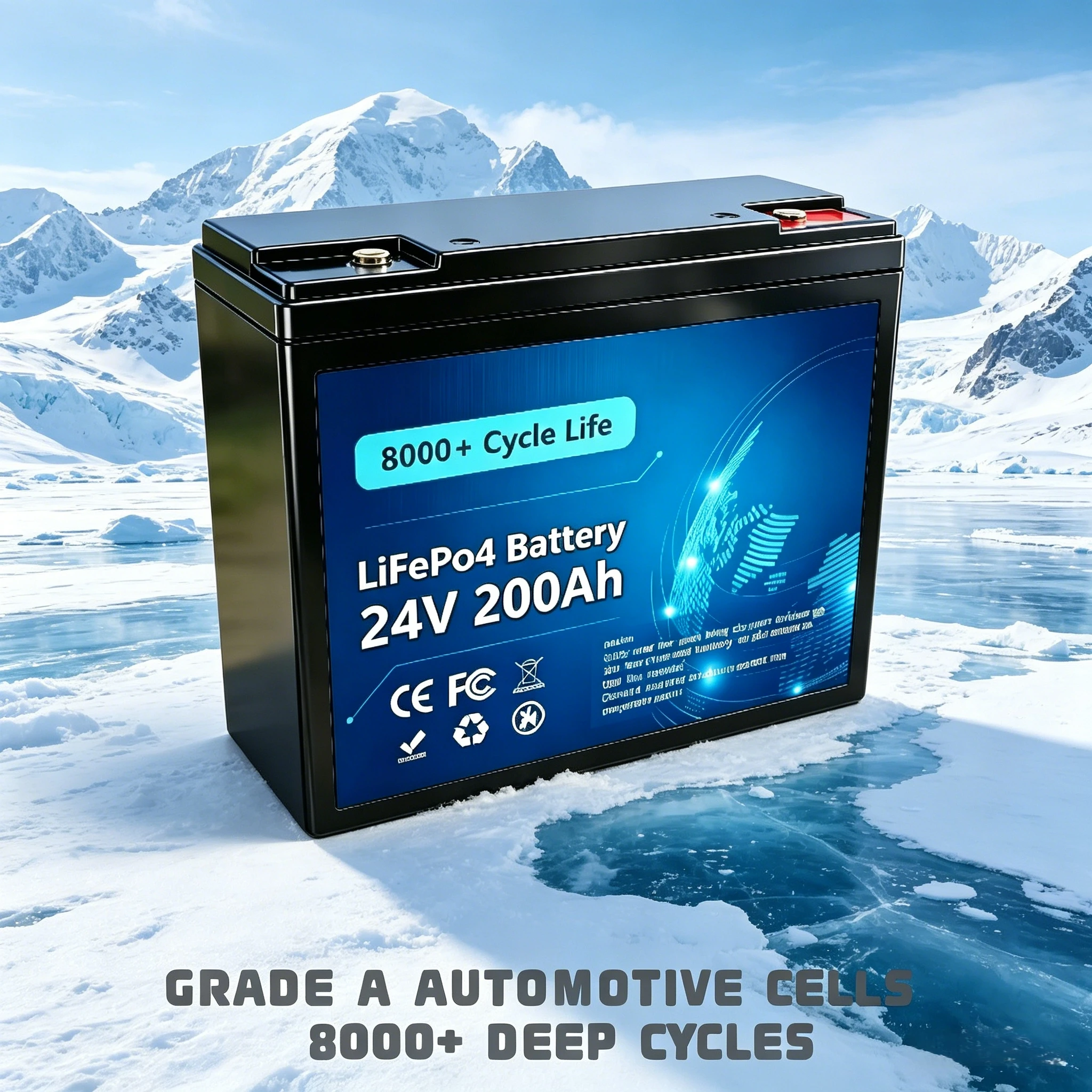 

New 24V2026 Model Product 150Ah LiFePO4 Battery Build in 100A BMS Perfect Replacement for Lead Acid for Motorhomes, Solar System