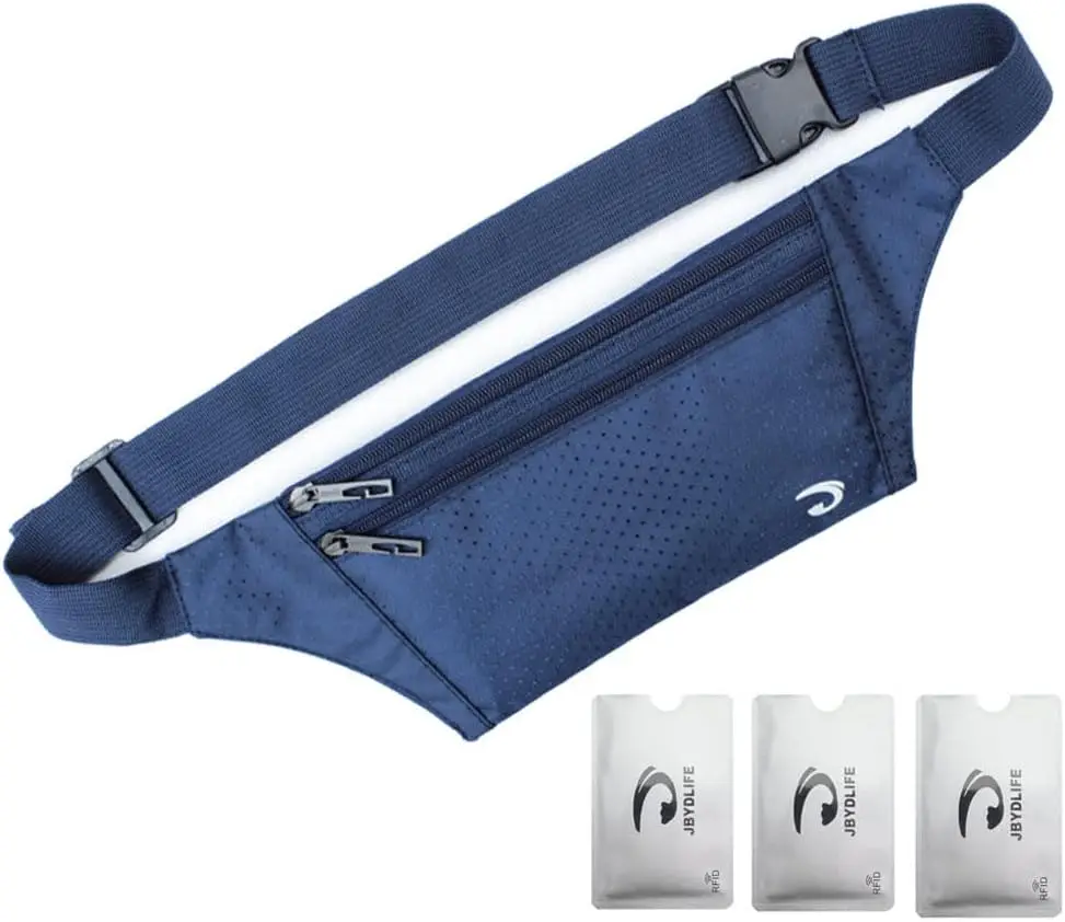 

Ultra-Thin Waterproof Waist Pack for Running, Jogging & Travel - Lightweight Runner Belt