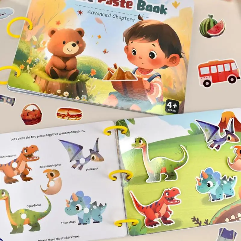 Sticker Busy Book Animal Sticker Book Funny Kids Sticker Book Creative Sensory Busy Book Educational Preschool Busy Book For