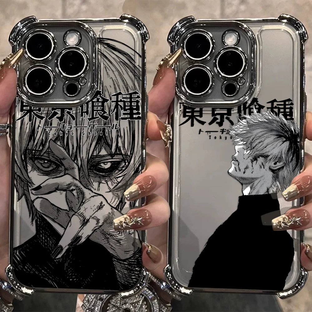 New Cool T-Tokyo Ghoul Anime Plating Phone Case For Samsung S26 S25 S24 S23 S22 S21 S20 FE Note20 Edge Plus Ultra 4G 5G Anti