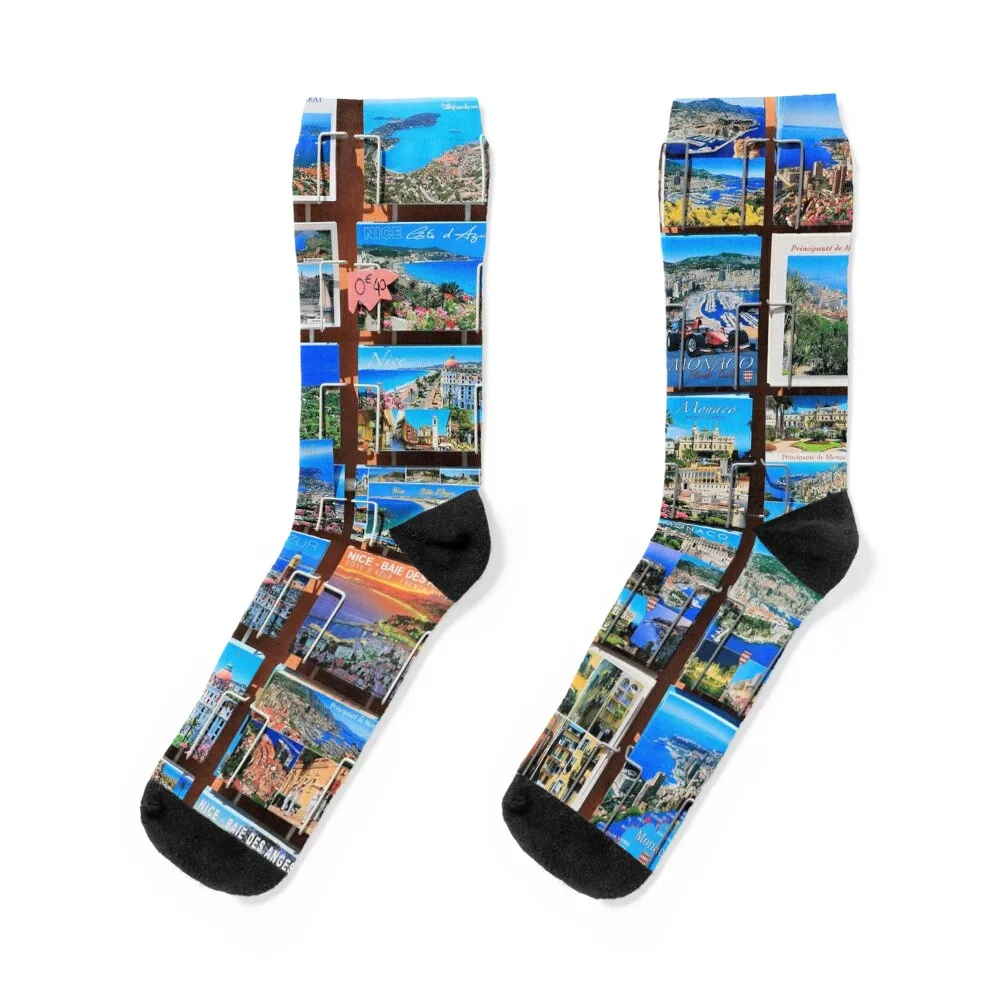 

Postcards from Nice Socks sports stockings funny gift Socks For Women Men's