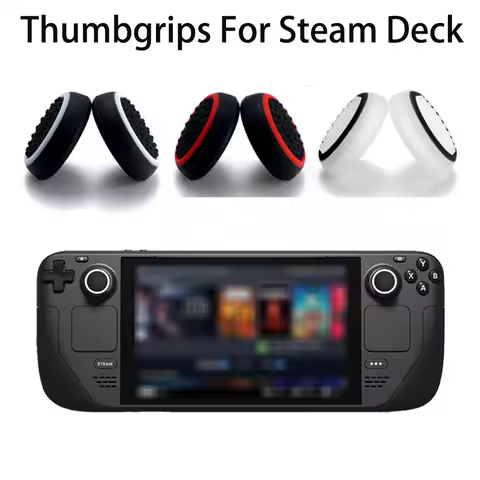 4-PACK Silicone Analog Thumbstick Grip Caps for PS5/PS4/PS3 Controller for Steam Deck/Xbox One/Switch2 Gamepad Accessories