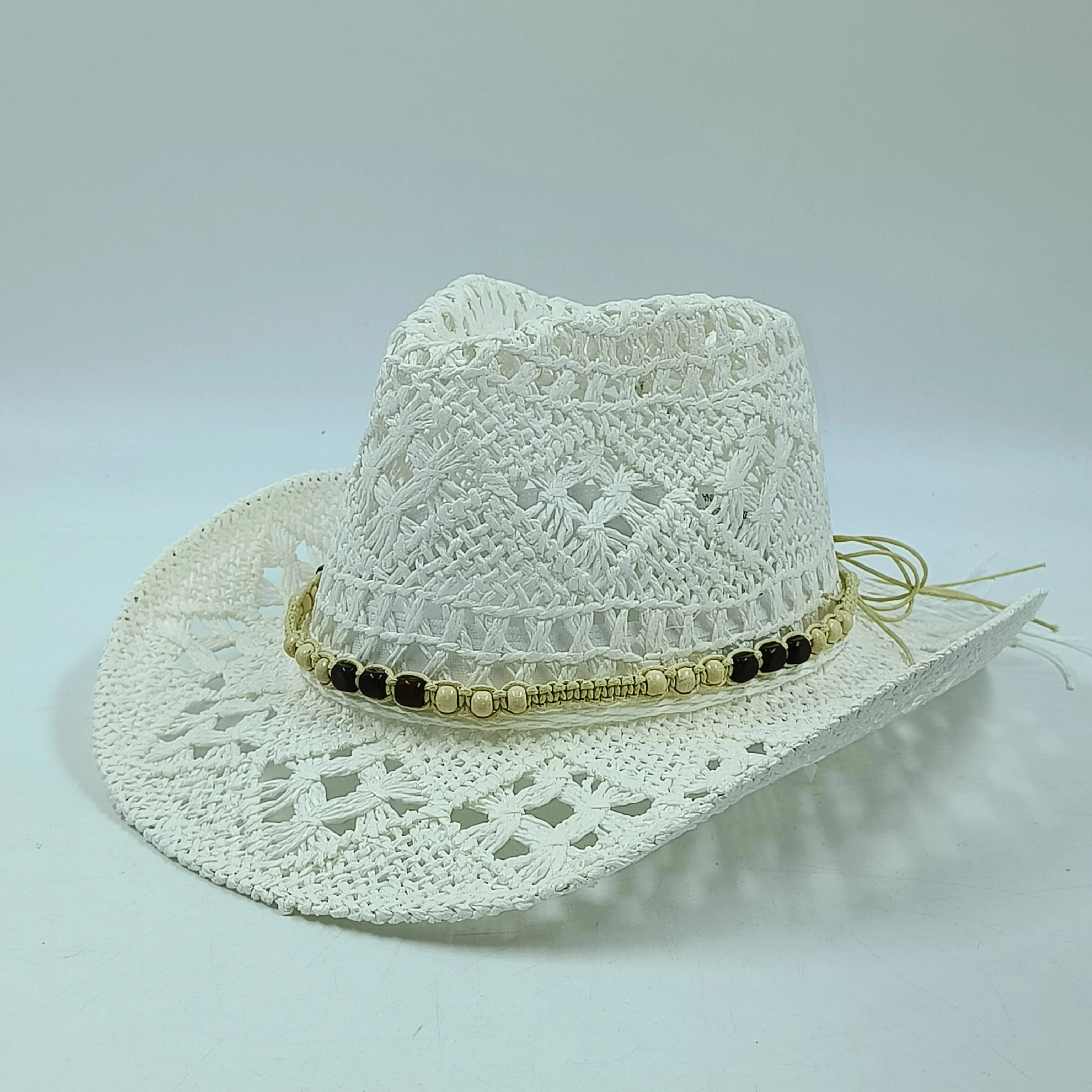 Western Cowboy Straw hat women Fashion Large Brim nature straw hat summer retro cowboy Sunshade Jazz Hat sombrero vaquero hombr