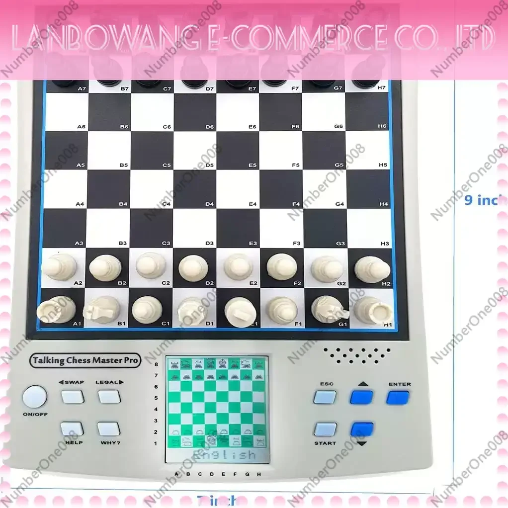 14-In-1 Smart Chess Versus Two-Player Chess Learning Chess Electronic Board English/German Version