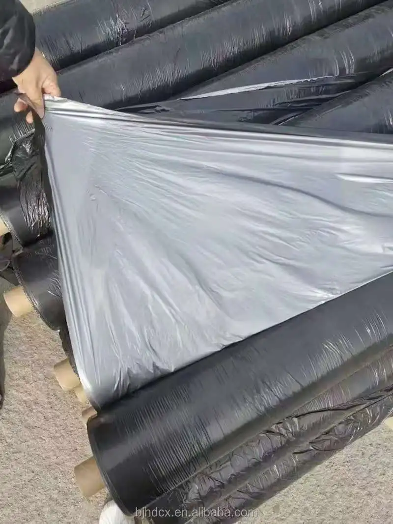 2025 فيلم بلاستيكي زراعي مزدوج اللون فضي وأسود منتجات بلاستيكية عالية الجودة للزراعة