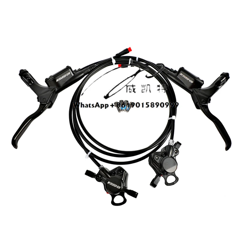 

Electric Bicycle Hydraulic Disc Brake Kit Ebike Power Cut Off Brake Level Bicycle Dual Disc Oil Brakes